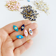 Gold Evil Eye Safety Pin, Lucky Evil Eye Safety Pin, Baby Pins