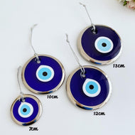 Silver Evil Eye Bead, 7cm to 13cm bead, Large Evil Eye - Evileyefavor