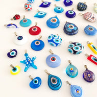 Evil eye murano beads, murano evil eye pendant - Evileyefavor