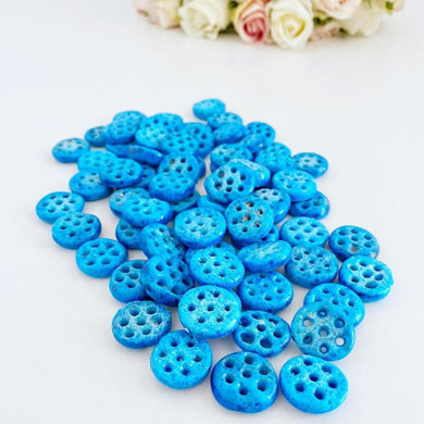 Syriac Evil Eye Beads, Evil Eye Jewelry Supply, 7 holes Beads