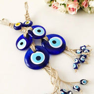 Evil eye protection wall hanging with 11 beads - Evileyefavor