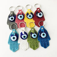 Hamsa hand evil eye keychain - Evileyefavor
