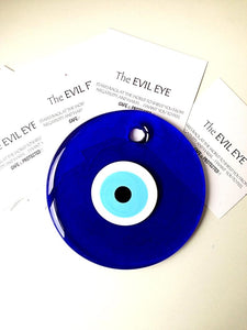 Evil Eye Wall Hanging, Blue Evil Eye Beads, Glass Evil Eye Collection