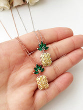 Pineapple Necklace, Zircon Fruit Necklace, Beach Jewelry - Evileyefavor