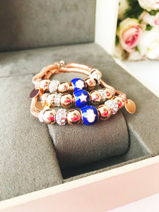 Pandora Bracelet, Charm Bracelet, Rose Gold Chain Bracelet - Evileyefavor