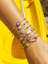Rose Gold Bangle Bracelet, Blue Evil Eye Bracelet, Evil Eye Jewelry - Evileyefavor