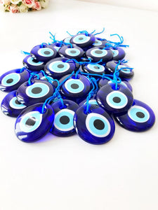 Blue Evil Eye Beads, 5.5cm, Evil Eye Charm, 10 pcs - Evileyefavor