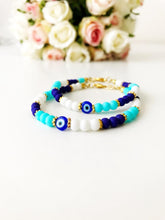 Summer Jewelry, Evil Eye Bracelet, Seed Beads Bracelet, Greek Jewelry - Evileyefavor