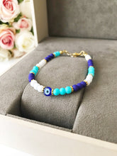 Seed Beads Bracelet, Evil Eye Jewelry, Greek Evil Eye Bracelet - Evileyefavor