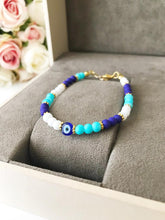 Summer Jewelry, Evil Eye Bracelet, Seed Beads Bracelet, Greek Jewelry - Evileyefavor