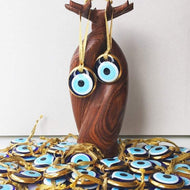 1 pc Gold Evil Eye Bead, Greek Evil Eye, Wedding Favors, Protection Gift