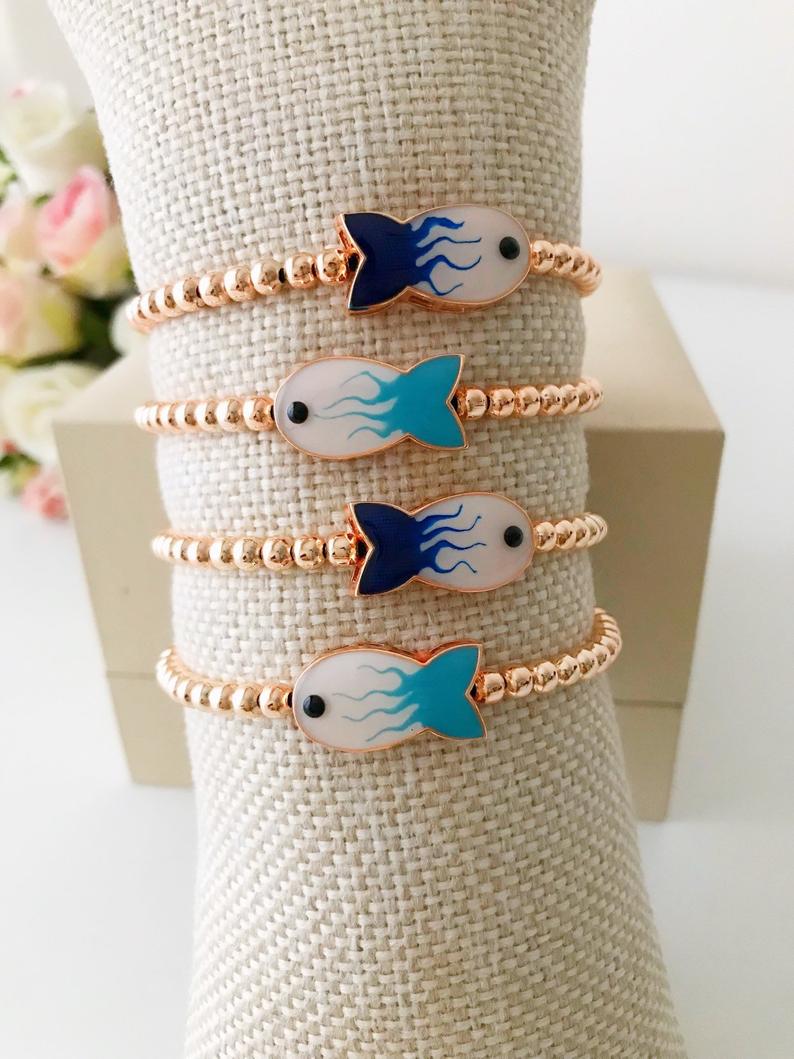 Fish hot sale charm bracelet