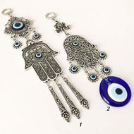Hamsa wall art, evil eye wall hanging - Evileyefavor