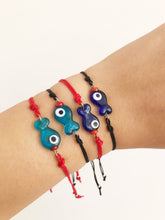 Thread Evil Eye Bracelet, Murano Fish Charm Bracelet, Lucky Jewelry - Evileyefavor