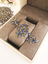 100 pcs Blue evil eye beads, bulk set evil eye charm - Evileyefavor