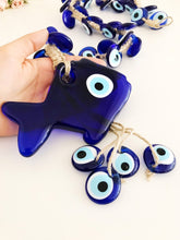 Large evil eye lucky fish wall hanging with 41 beads - Evileyefavor