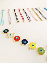 Evil Eye Bracelet CUSTOM, Murano Glass Evil Eye Bracelet, Make Your Bracelet - Evileyefavor