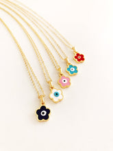 Evil Eye Clover Necklace, Gold Dainty Necklace, Evil Eye Jewelry - Evileyefavor