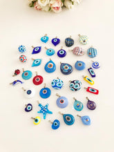 1 to 10 pcs Handmade Murano Evil Eye Bead, Glass Evil Eye, Evil Eye Necklace