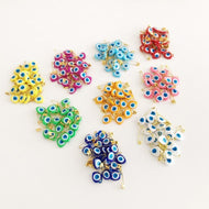 Evil Eye Safety Pin, Wedding Favors, Plastic Bead with Sticker - Evileyefavor