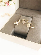 Gold Clover Ring, Adjustable Zircon Ring, Four Leaf Clover Charm - Evileyefavor
