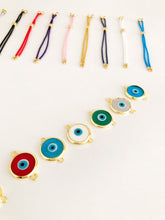 Evil Eye Bracelet CUSTOM, Murano Glass Evil Eye Bracelet, Make Your Bracelet - Evileyefavor