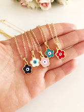 Evil Eye Clover Necklace, Gold Dainty Necklace, Evil Eye Jewelry - Evileyefavor
