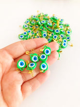 Evil Eye Safety Pin, Wedding Favors, Plastic Bead with Sticker - Evileyefavor