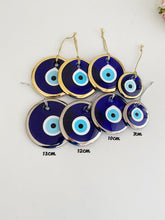 Evil Eye Beads, 7cm to 13cm, Gold Silver Evil Eye, Blue Glass Evil Eye Decor - Evileyefavor