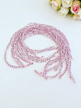 6mm pink evil eye beads, flat round evil eye beads, BULK strand beads 60 to 600 - Evileyefavor