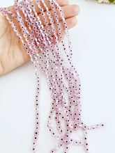 6mm pink evil eye beads, flat round evil eye beads, BULK strand beads 60 to 600 - Evileyefavor