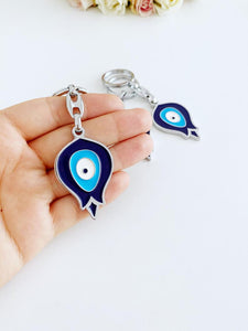 Pomegranate Evil Eye Keychain, Lucky Evil Eye Key Chain, Bag Accessories
