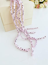 Flat Round Evil Eye Beads, Pale Pink Evil Eye, 6mm to 12mm beads