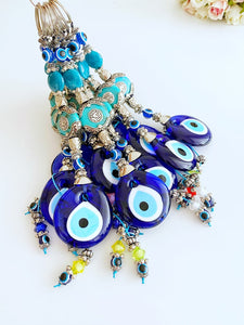 Evil Eye Wall Hanging, Blue Glass Evil Eye, Evil Eye Home Decor, Home Gift