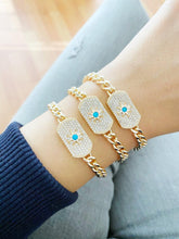 North Star Charm Bracelet, Gold Curb Chain Bracelet, Best Friend Bracelet