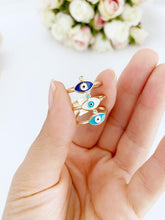 Tiny Evil Eye Ring, Gold Rings, Adjustable Ring, Minimalit Evil Eye Ring