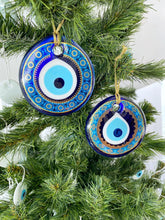 Evil Eye Beads, Christmas Gift Idea, Blue Evil Eye, Christmas Tree Decoration