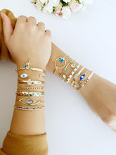 Cuff Bracelet, Evil Eye Bracelet, Gold Bracelet Collection, 14 Bangles