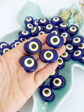 10 pcs Blue evil eye charm, unique wedding favors, resin evil eye beads