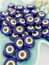 10 pcs Blue evil eye charm, unique wedding favors, resin evil eye beads