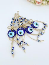 Blue Evil Eye Bead, Tiny Evil Eye Wall Hanging, Car Mirror Charm
