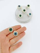 Evil Eye Ring, Stacking Ring, Gold Protection Ring, Zircon Evil Eye Ring