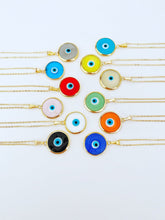 Evil Eye Necklace, Glass Murano Pendant, Lucky Charm Necklace, Handmade