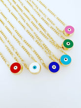 Evil Eye Necklace, Turkish Evil Eye, Gold Long Chain Necklace, Gift For Her