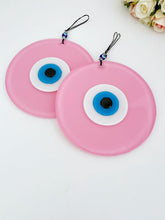 Evil Eye Wall Decor, Pink Evil Eye Glass Bead, Handmade Evil Eye Wall Hanging