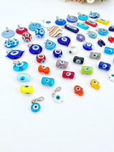 Murano Evil Eye Bead, Glass Murano Pendant, Evil Eye Necklace