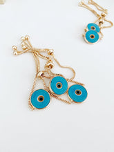 Murano Evil Eye Bracelet, Adjustable Rose Gold Bracelet, Baby Blue Evil Eye Bead