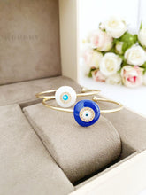 Blue Evil Eye Bracelet, Evil Eye Cuff Bracelet, Gold Bracelet Collection