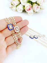 Gold Chain Bracelet, Micro Pave Bracelet, Cubic Zircon Bracelet, CZ Bracelet,