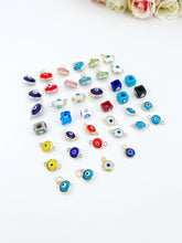 Glass Evil Eye Charm, 5 pcs, Murano Evil Eye Bead, Evil Eye Pendant